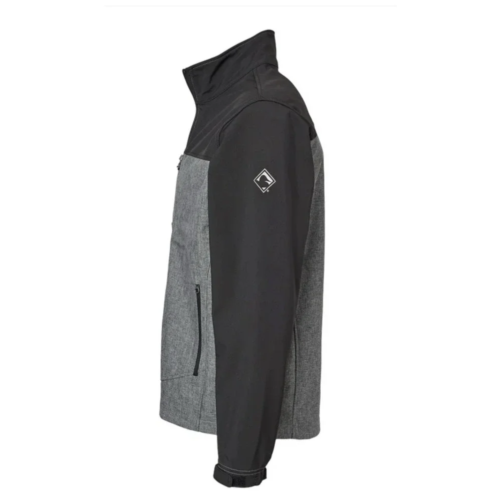 DRI DUCK 5350 Motion SoftShell Jacket Mens XL Black/Heather Water Resistant NWT‎